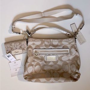 Coach bag with matching wallet